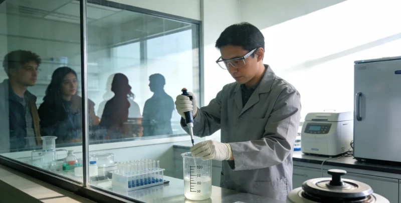 医学实验室内的基因检测设备