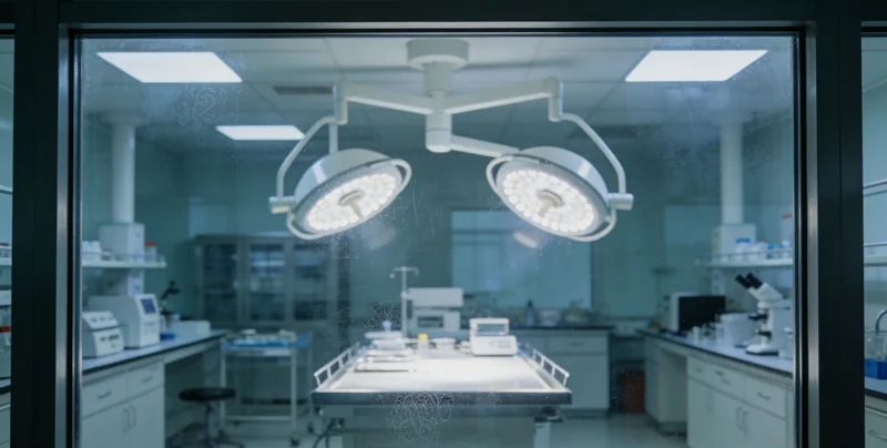 技术人员操作PCR仪器进行基因