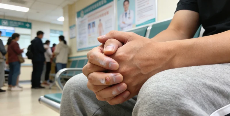 济宁某医院发热门诊内，家属陪同