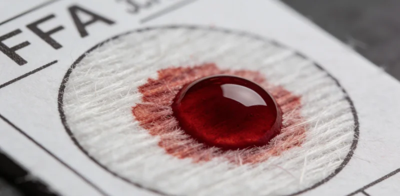 医护人员正在为检测者采集静脉血