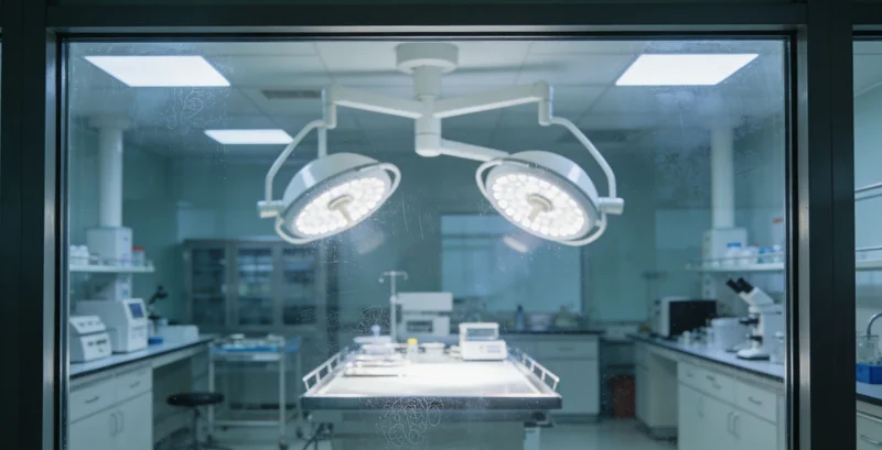 专业基因检测实验室内部环境，展示先进设备