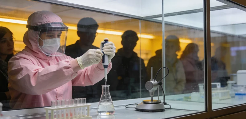 专业医生正在向客户解读基因检测报告