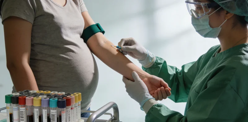 医护人员正在指导患者进行痰液样