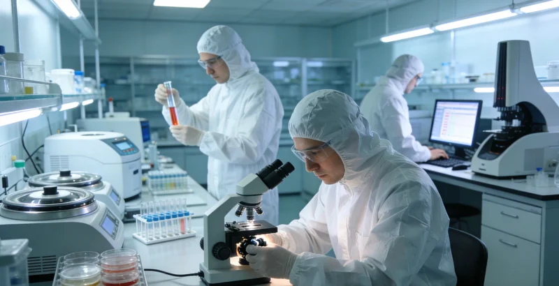 高科技基因测序仪器在实验室内工