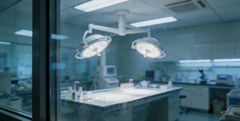 实验室内技术人员操作精密仪器进