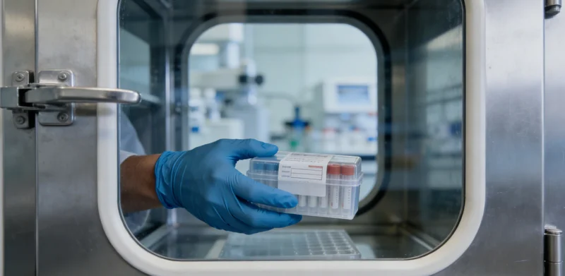 专业人员正在解读基因检测报告，展现专业服务过程