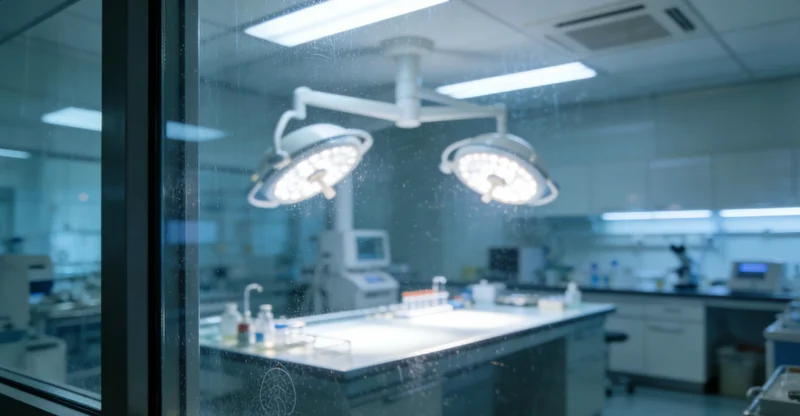 展示DNA双螺旋结构,象征基因