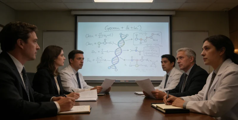 一位医生在办公室内,正仔细查看