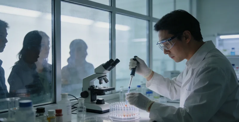 专业人员在阳泉本地为市民解读基因检测报告