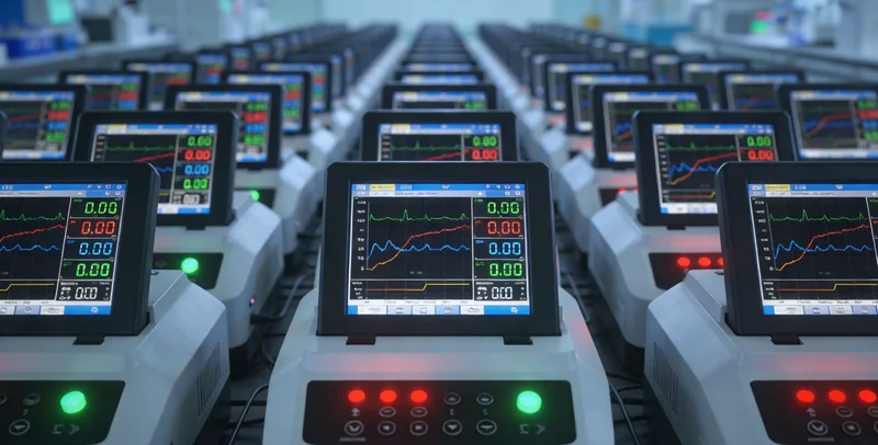 正在运行中的高通量基因测序仪，