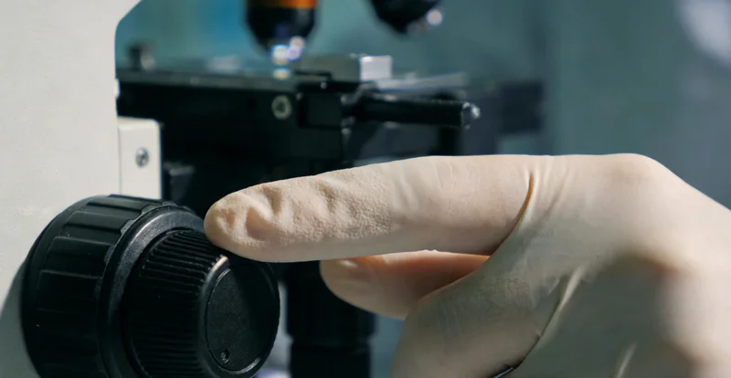 一位医生正在电脑前分析地区健康