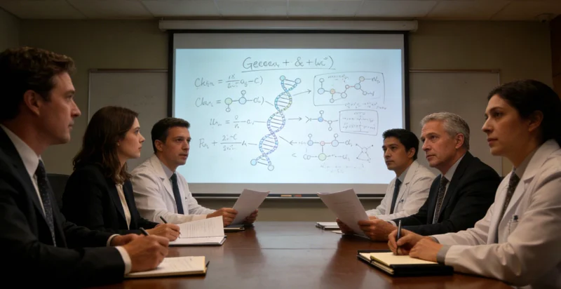 医生正在仔细查看脑胶质瘤患者的头部核磁共振影像