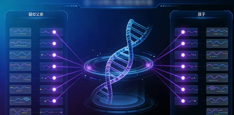 一位家长在诊室内陪伴孩子，面露担忧，体现检测前的决策压力