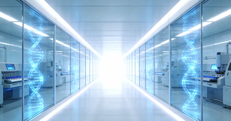 基因检测实验室工作场景