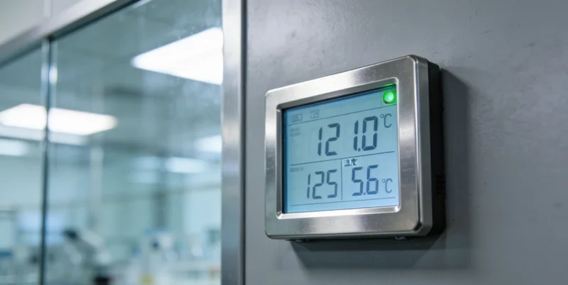 医生正指着报告，向一个家庭进行