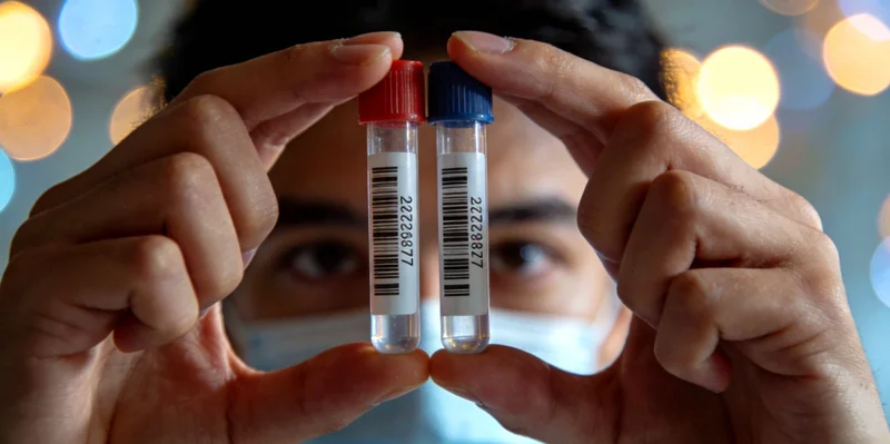 那曲地区医生在查看脑部CT影像