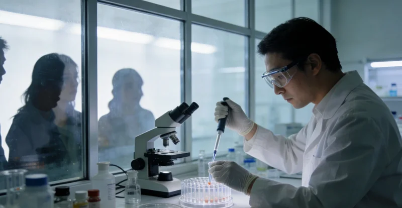 专业人士正在解读基因检测报告