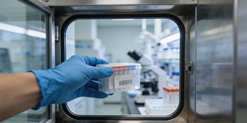 HPV基因检测原理示意图，展示