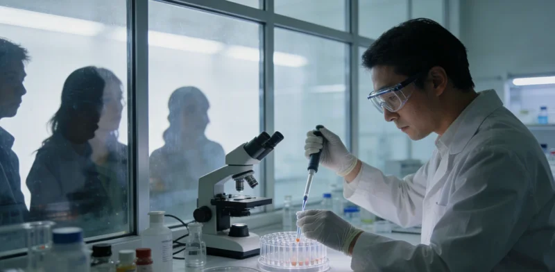 传统微生物培养与镜检在实验室中