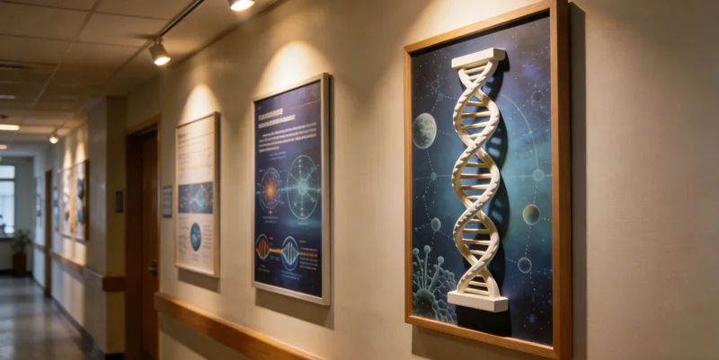 医生与患者在健康咨询室进行轻松