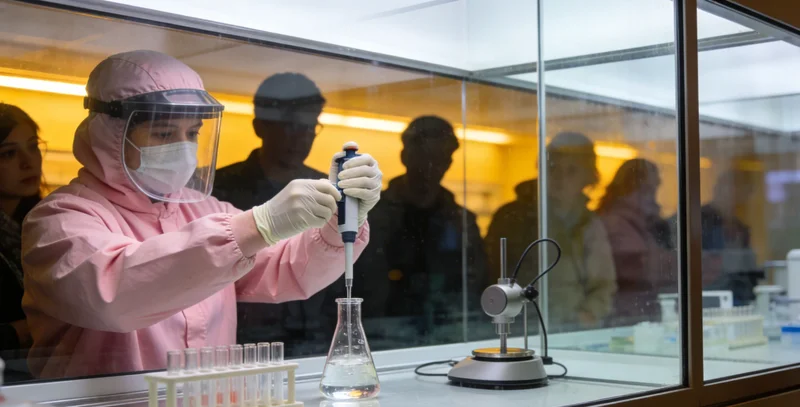 现代医学实验室进行病原检测的工