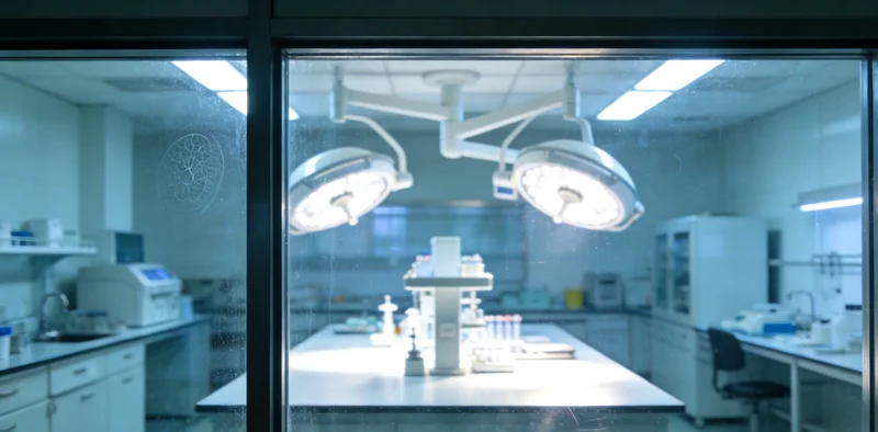 医生与患者家属共同查看基因检测报告并进行专业解读