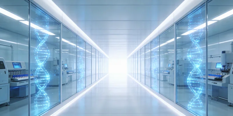 医生正在向患者家属解读基因检测