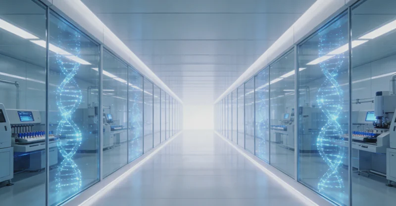 一张示意图,展示从抽血到生成检