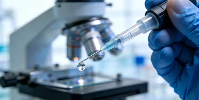 实验室人员进行基因检测操作