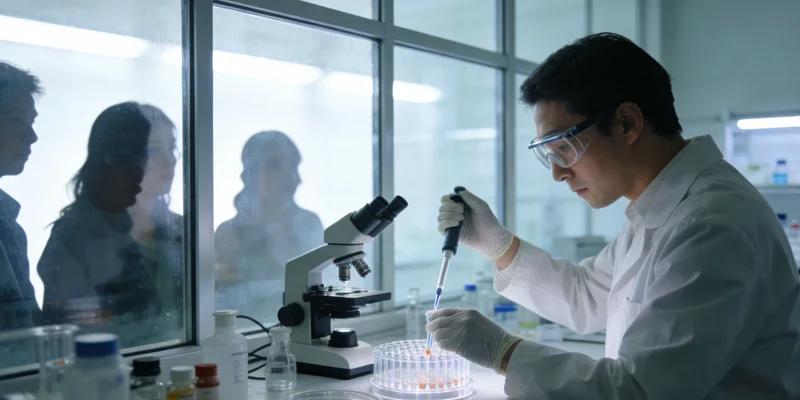 昭通基因检测实验室内部工作场景