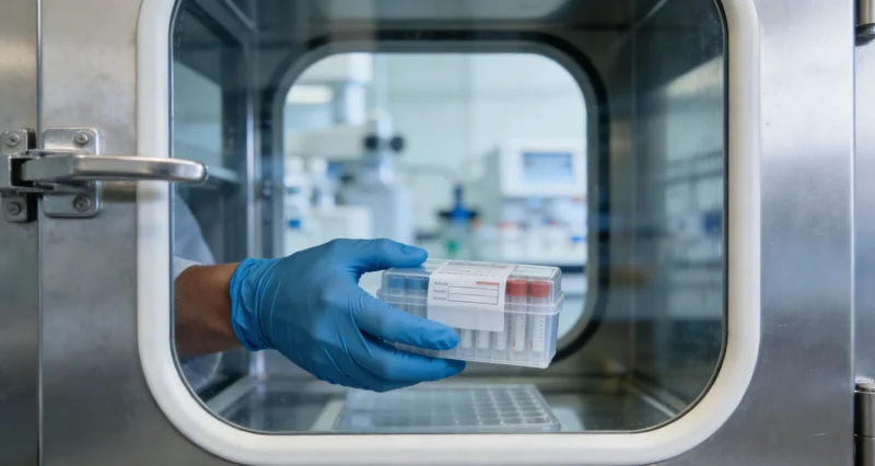 医生正在为患者解读基因检测报告