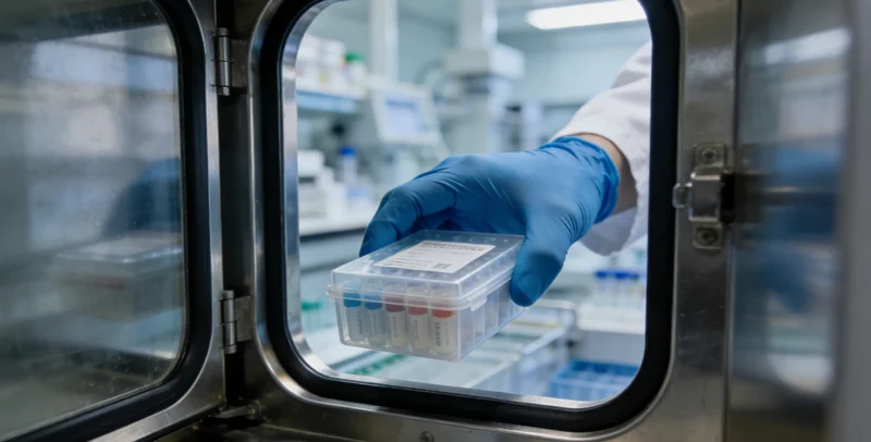 医生正在为患者解读基因检测报告