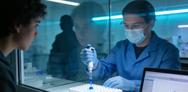 专业遗传咨询师正在为市民解读基因检测报告