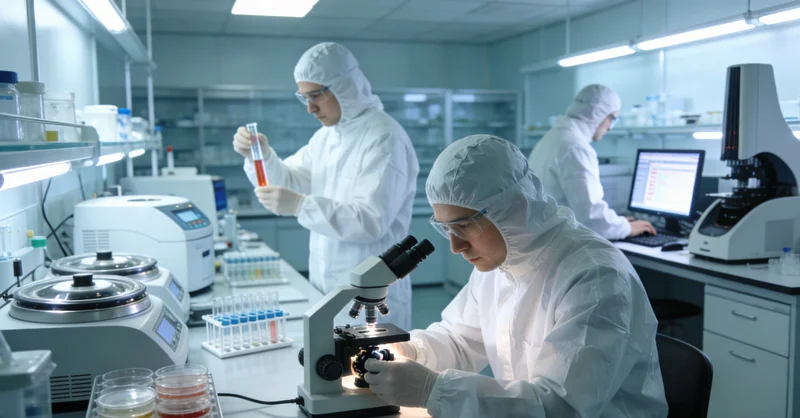 专业实验室内部，展示传统与现代