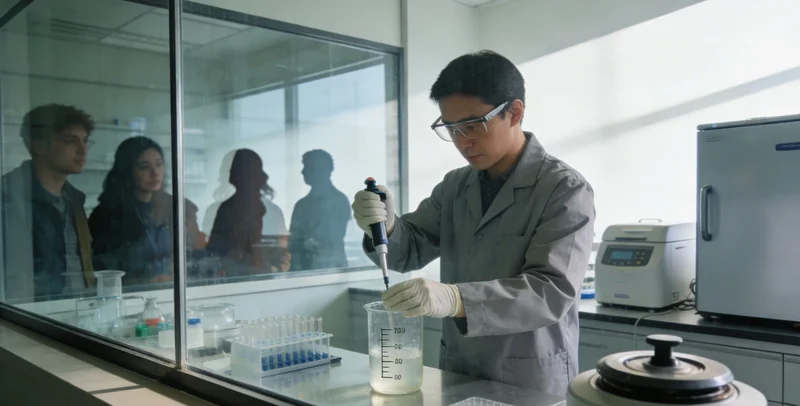 专业医生正在为患者解读基因检测报告