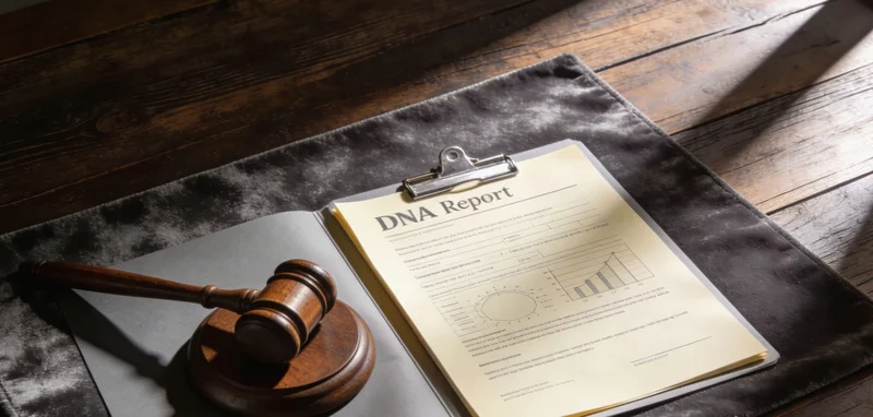 医生正在向患者家属讲解基因检测报告