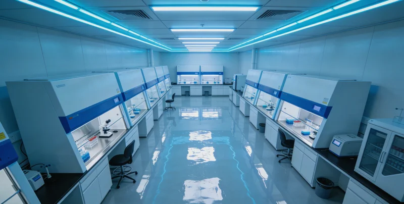 医生正在分析腹腔积液检测报告