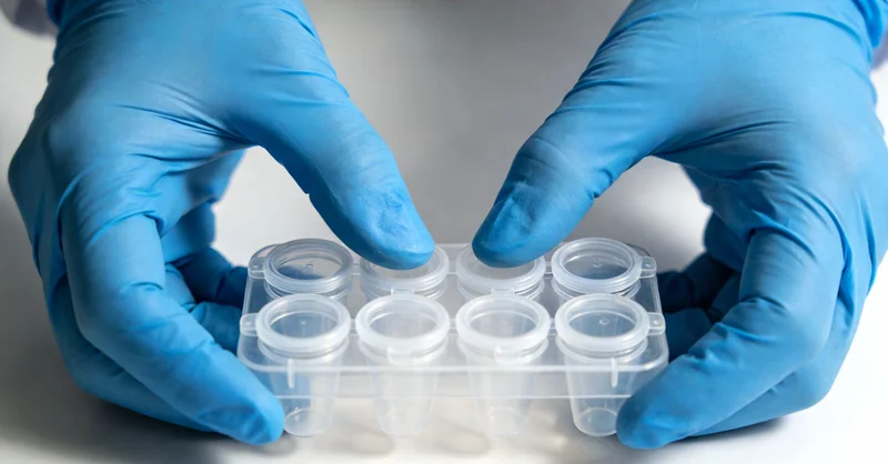 实验室内技术人员正在进行样本前