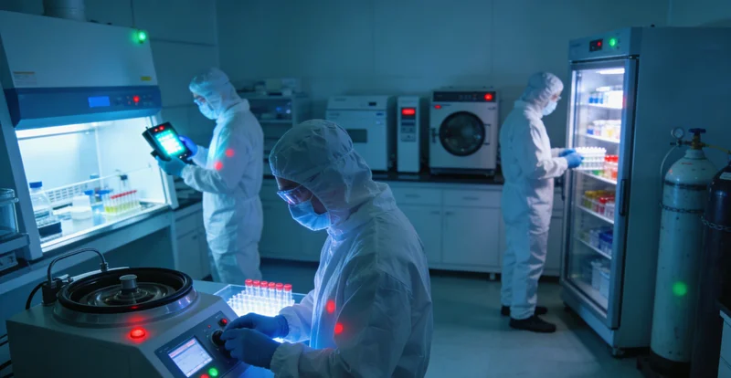 图片：展示专业的基因检测实验室