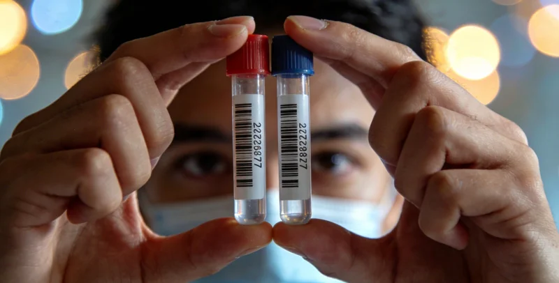 松原某医院诊室内,医生与患者正在就肺部CT片进行交流