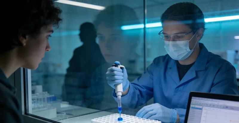 一份清晰的分子检测报告单，重点