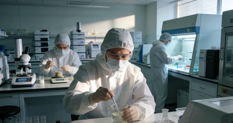 现代化、洁净的基因检测实验室内部环境