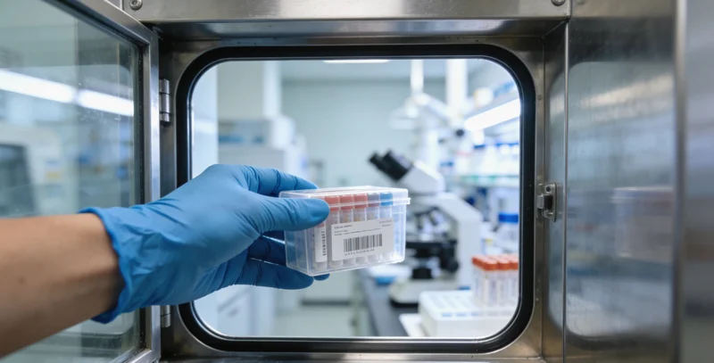 医生或咨询师正在向一个营口家庭耐心解读基因检测报告