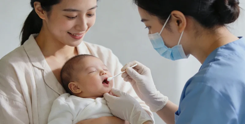 支气管镜检查过程示意图