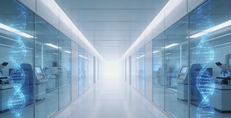 医生在办公室内，指着电脑屏幕上