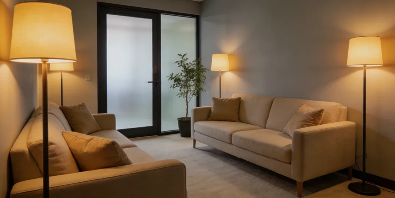 家属与医生在诊室内进行沟通,共