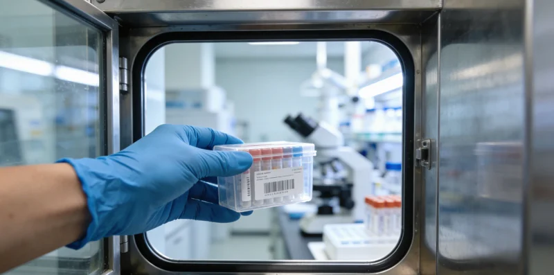 专业基因检测实验室工作场景