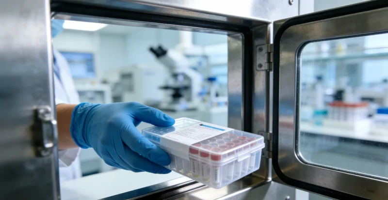 烟台医生与患者沟通基因检测报告的示意图