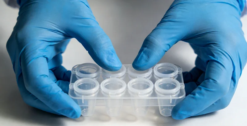 医生在办公室内,手指着电脑屏幕