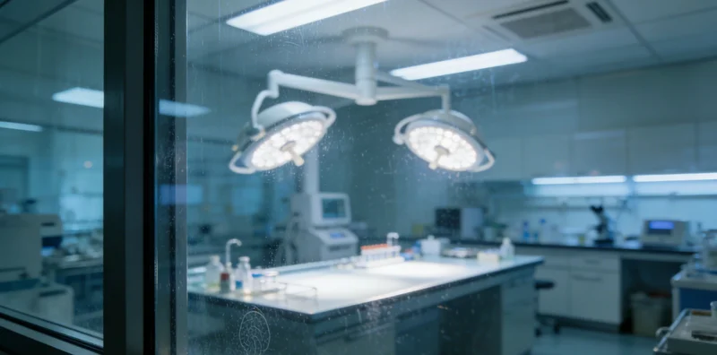 病毒基因检测原理科学示意图,展